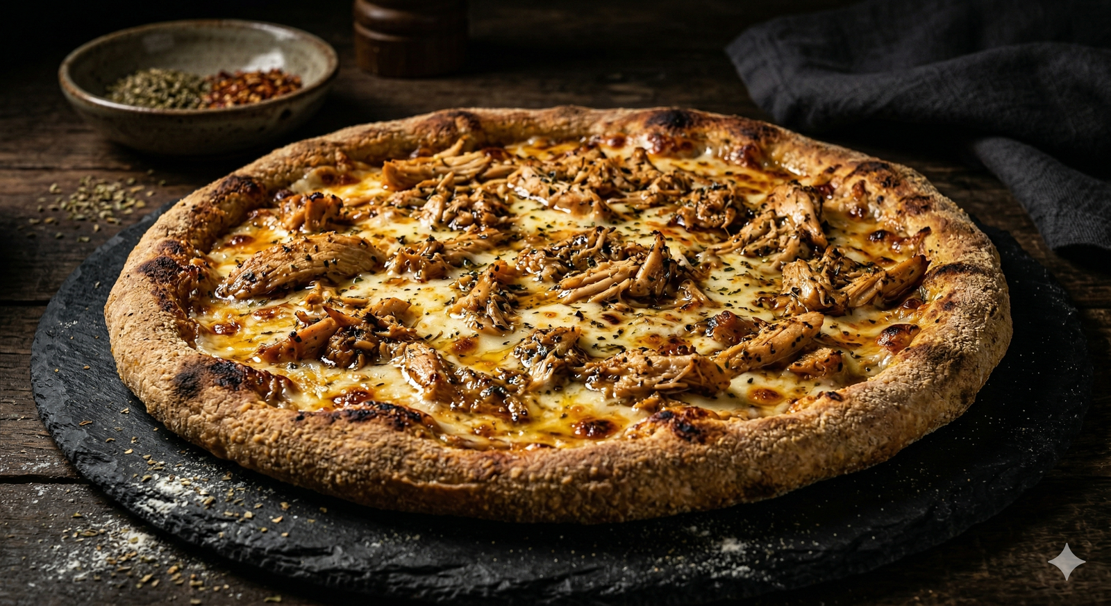 Mini Pizza Frango com Mussarela